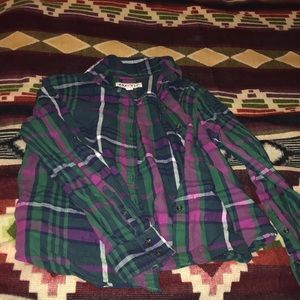 Long sleeve flannel button up